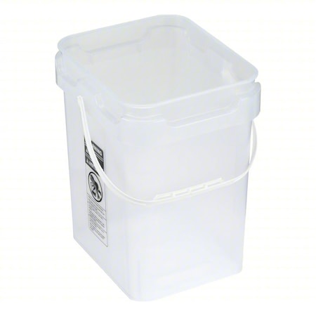 Basco Square Pail, Clear MMP8005-SK