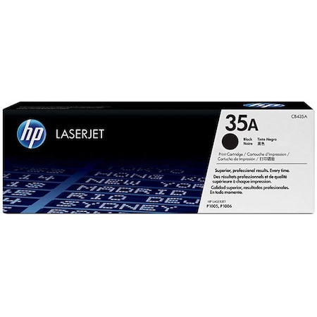 Hp 35A (CB435A) Black Original LaserJet Toner Cartridge (1,500 Yield) CB435A
