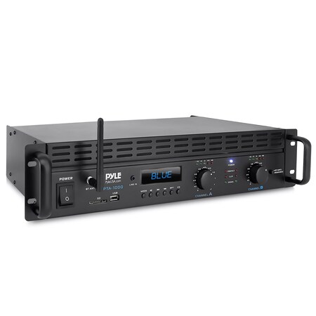 Pyle 2-Channel Rack Mount Power Amplifier with Bluetooth PTA1000BT