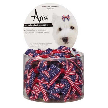 Aria North Americas Pup Bow Canister, 48PK DT6241 48