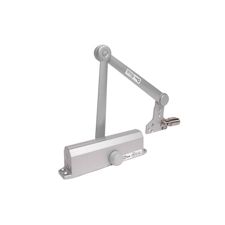 Pdq Door Closer, Spring Cushion Stop , Aluminum Finish 3101-BC-SCS-689