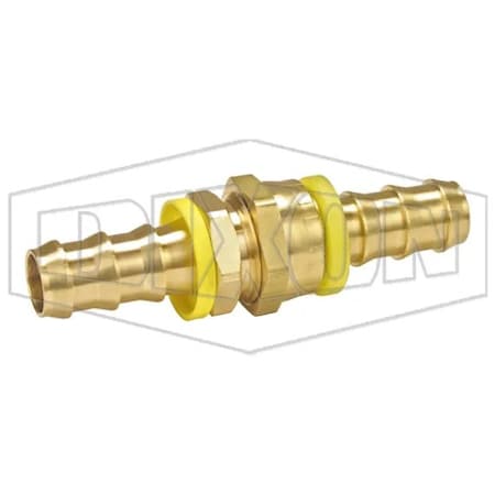 Dixon Garden Hose Fitting Set, 3/4-11-1/2 x 5/8 in Nominal, Garden Hose Thread x Lok-On Hose End Style, Br 5751010K