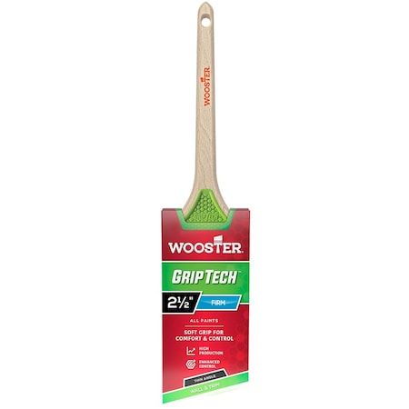 Wooster 2-1/2" Wooster 5400 GripTech Thin Angle Paint Brush, Rattail Handle 5400