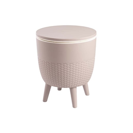 Lagoon Cancun Resin All Weather 2-In-1 Side Table and Cooler 7035G6-SSLGS