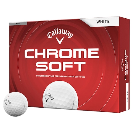 Callaway Chrome Soft 26 White Golf Balls, 12PK 113591