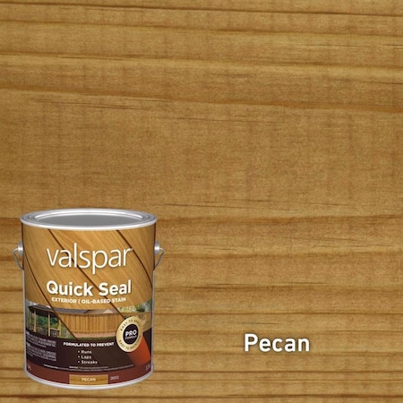 Valspar Quick Seal Semi-Transparent Pecan Oil-Based Exterior Stain 1 gal VL1028012-16