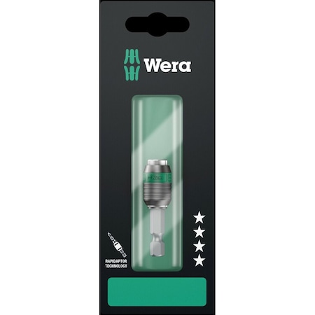 Wera 889/4/1 K SB Rapidaptor Universal Bit Holder, 1/4 in x 50 mm 5073421001