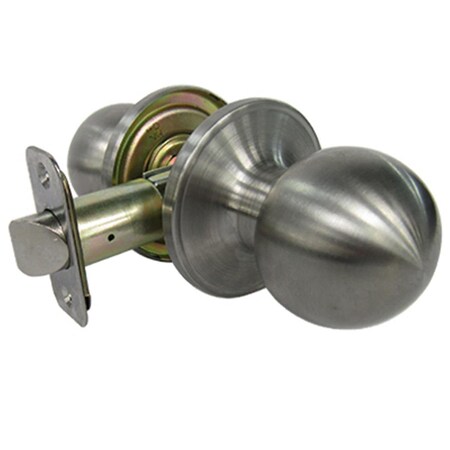 Taiwan Fu Hsing Industrial TruGuard Passage Lockset, Ball Knob Style Stainless Steel 221780