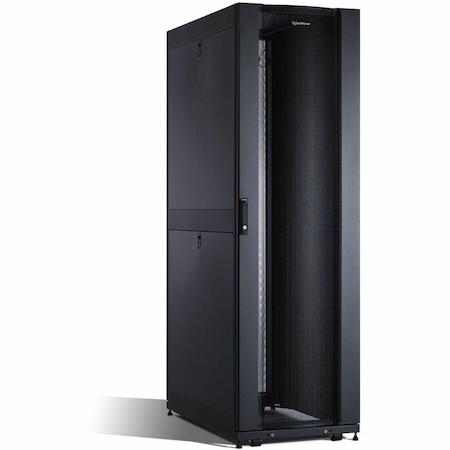 Cyberpower 600MM WIDE, 1070MM DEEP, DOORS, SIDE PANELS, LOCKING, BLACK, CASTERS, 3000LBS LO CR42U11001