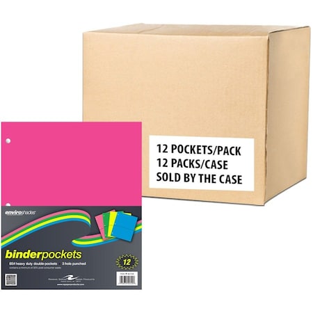 Roaring Spring Recycled Heavyweight Binder Pocket, PK12 50725CS