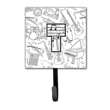 Carolines Treasures Letter T Musical Note Letters Leash and Key Holder CJ2007-TSH4