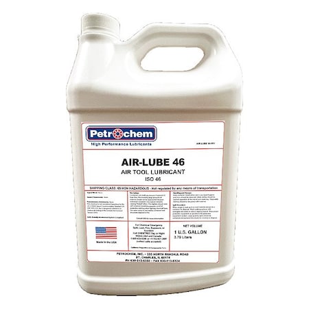 Petrochem Lubricant, 1 gal, Jug, Mineral Base, 420 Degrees F Max Op Temp, Colorless AIR-LUBE 46