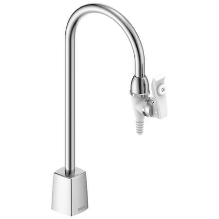 Delta Commercial W66 Series Single Handle Water Deck-mount Pure Water Faucet with Gooseneck Spout W6635DI