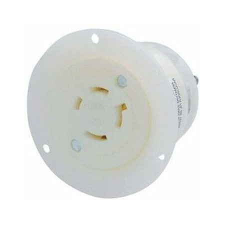 Leviton Industrial Grade Flanged Outlet 20 Amp, 347/600 Volt 3PY 2466