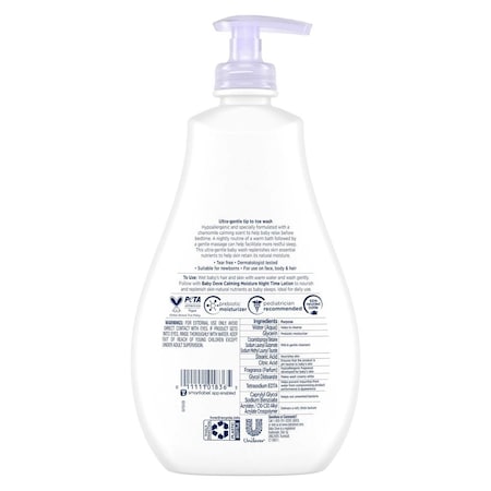 Baby Dove Sensitive Skin Care Night Time Calming Moisture Baby Wash, 20 Ounce, 4PK 68124072