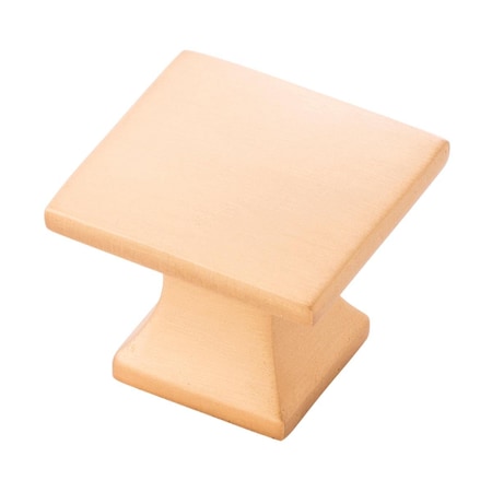 Belwith Products Belwith 1.25 in. Square Knob, Brushed Gold Brass BWP3028 BGB