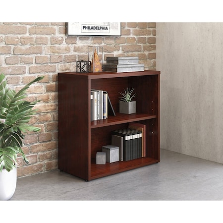 Officeworks By Sauder Affirm 2 Shelf Bookcase Classic Cherry 431915