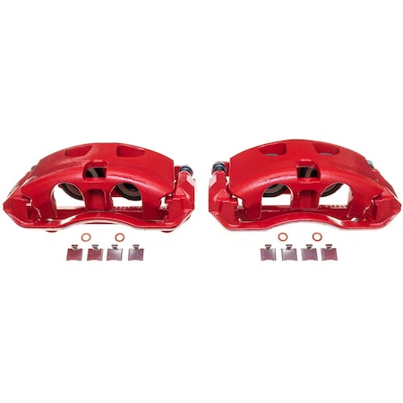 Powerstop RED POWDER COATED PERFORMANCE CALIPERS S5404