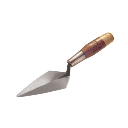 Kraft Tool Kraft Tool W.Rose 5"x2-1/2" Pointing Trowel w/Leather Handle RO50-5L