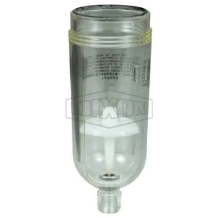 Dixon Filter Bowl with Auto Drain, For Use with F07 Filter, Polycarbonate 3646-51
