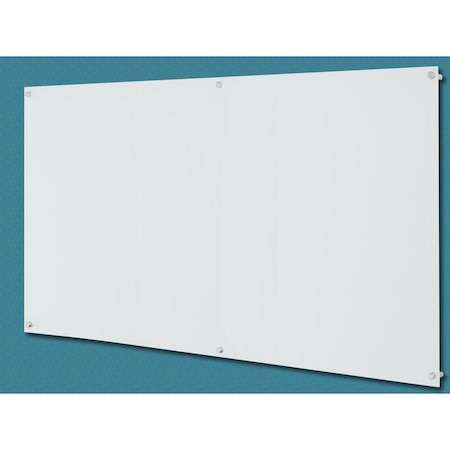 Aarco ClearVision Elegant Stand-Off Mounting Glass Markerboards 6mm Magnetic 48"x72" 6WGBM4872