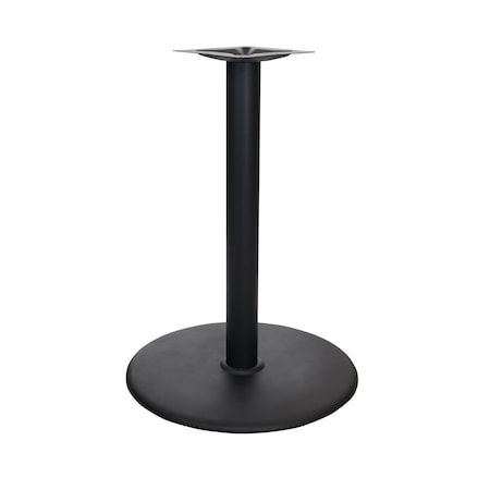 Bfm Seating Stamped Steel - 30in Round Base - Bar Height - 4in Column - 11 7/8in Bolt-On Top Plate STB-304RTBP