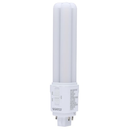Satco 9.5W LED PL, 30K/35K/40K CCT Selectable, G24q Base, Type A/B, 120-277V S29854