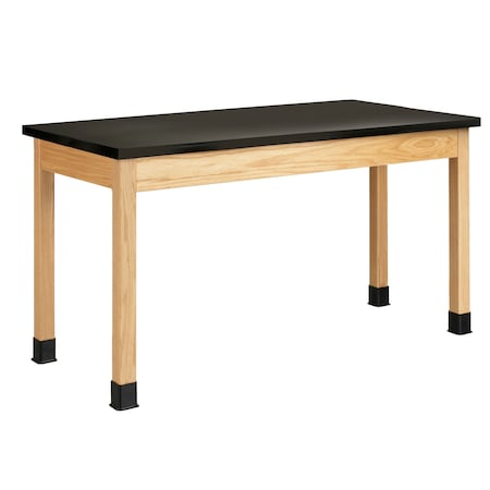 Diversified Spaces Rectangle Table, 60" W, 64" L, 30" H, Phenolic Resin, black P7144K30N