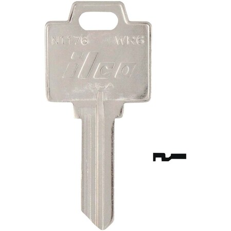 Kaba Ilco WR6 Weiser Cylinder Key Blank N1176, 10PK AL00000662
