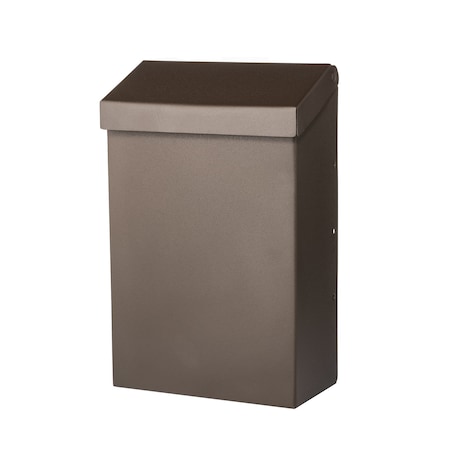 Architectural Mailboxes Modern Heritage Vertical Wall-Mount, Black MH110TBZAM