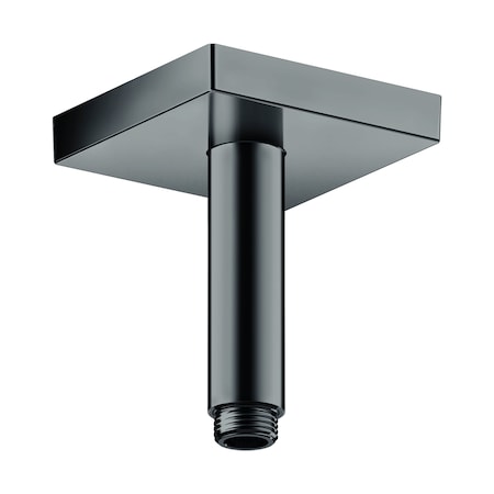 Axor ShowerSolutions Extension Pipe for Ceiling Mount Square, 4" in Polished Black Chrome 26437331