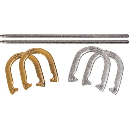Champion Sports Steel Horseshoe Set in Case, 4 Shoes IHS100