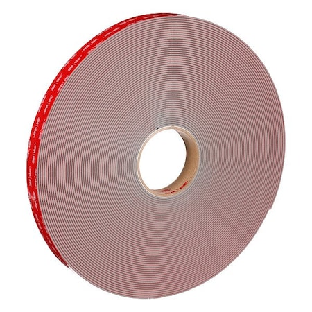 3M Foam Tape, Gray, 36 yd L, 2 in W 97414
