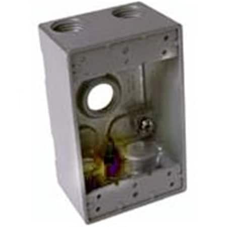 Bell 53310 1Gang Weatherproof 5 Outlet Box Gray 2261501