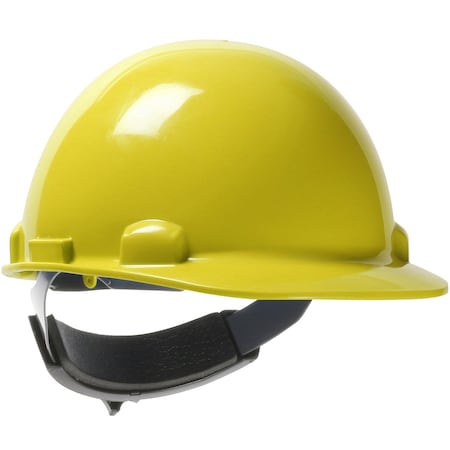 Dynamic Cap Style Smooth Dome Hard Hat w/HDPE Shell, 4-Point Textile Suspension, Swing Wheel-Ratchet Adj. 280-HP341SR-02