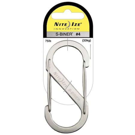 Nite Ize 3.5" L, Stainless Steel, Black SB4-03-01