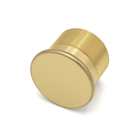 Ecs Hardware Durable Premium Dummy Mortise Cylinder, 1 in US3 Polished Brass ECSH-MC01-DUMUS3