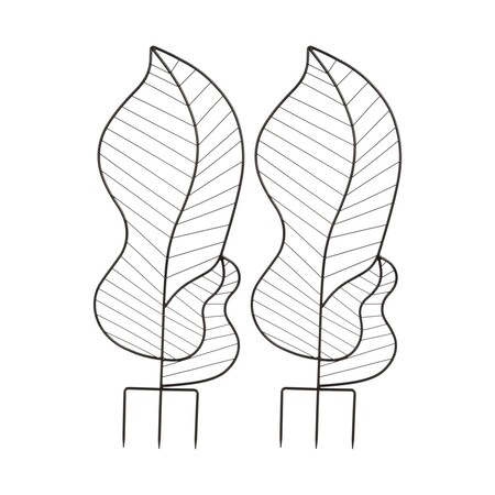 Pure Garden Trellis for Climbing Plants Outdoor Plant Support 2-Pack 44 in Metal Garden Trellis 50-LG1474
