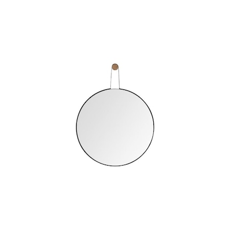 Homeroots 26" Black Wood Mirror 376414