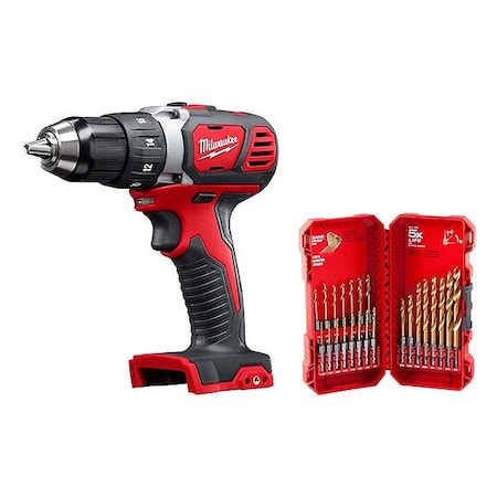 Milwaukee Tool Drill-Driver Kit, 0.5 in, 1800 RPM 2606-20, 48-89-4631
