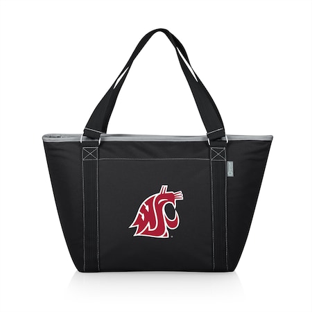 Picnic Time Family Of Brands NCAA Washington State Cougars Topanga Tote Cooler Bag - Soft Cooler Bag - Picnic Cooler, Black 619-00-175-634-0