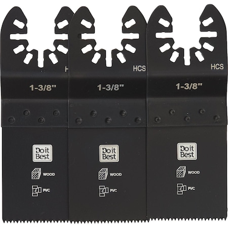 Do It Best 1-3/8'' High Carbon Steel Wood Cutting Oscillating Multi-Tool Blade, 3PK QJDIB-PTASET-022B