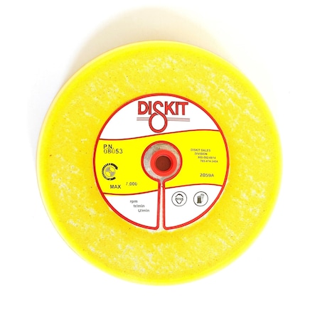 Diskit Diskit Abrasive Sanding Pad 08053: Medium, 8", canvas, 0 Hole, Slant Profile MADE IN USA 08053