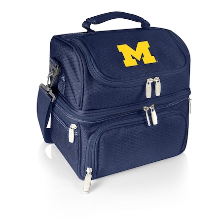 Picnic Time Family Of Brands NCAA Michigan Wolverines Pranzo Lunch Bag - Insulated Lunch Box with Picnic Set 512-80-138-344-0