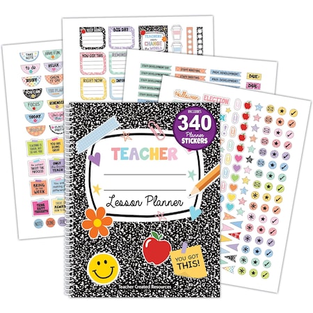 Teacher Created Resources Cool for School Teacher Plan Book 9329