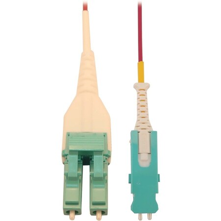 Eaton Tripp Lite Series 40/100/400G Multimode 50/125 OM4 Fiber Optic Cable Duplex SN-PC to Duplex N823L-01M-MG