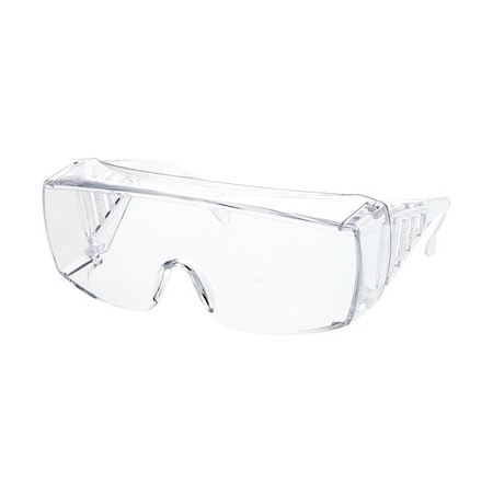 Mcr Safety 98, Safety Glasses Uncoated, Clear Lens, Frameless, Wraparound, XL, 1 PR 9800XLB