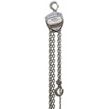 Oz Lifting Products Manual Chain Hoist, 40 ft Chain L, Silver OZSS005-40CH