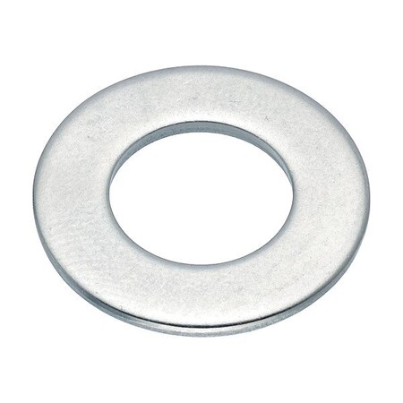 Zoro Select Flat Washer, For Screw Size 7/16 in , Aluminum Plain Finish, 5 PK WASB71NAL
