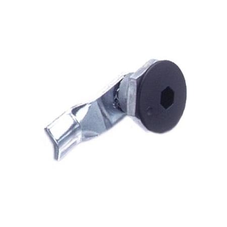 Southco Quarter-Turn Cam Latch, 8 mm Hex Recess, 16mm .63 in Grip, Not Sealed Zinc Alloy, Powder Coat E5-1-015-090